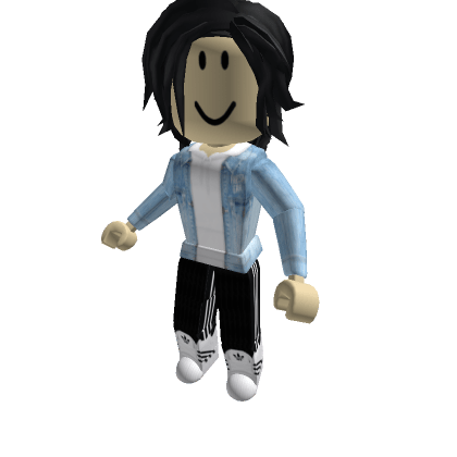 Denim-Jacket-with-White-Hoodie-Roblox-Avatar Denim-Jacket-with-White-Hoodie-Roblox-Avatar