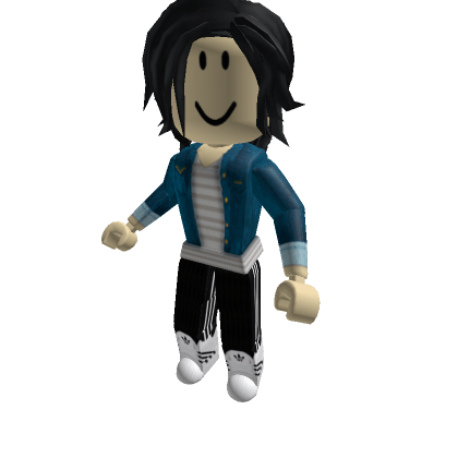 Grey-Striped-Shirt-with-Denim-Jacket-Roblox-Avatar Grey-Striped-Shirt-with-Denim-Jacket-Roblox-Avatar