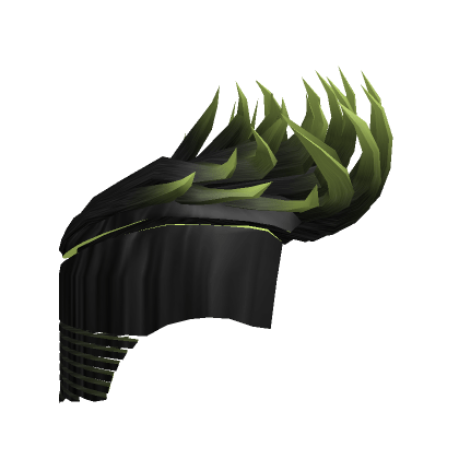 Long-Black-Spiked-Hair-With-Fade-And-Green-Tips-Roblox Long-Black-Spiked-Hair-With-Fade-And-Green-Tips-Roblox