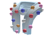 Kawaii Pom-Pom Scarf - Blue Roblox Kawaii Pom-Pom Scarf - Blue Roblox