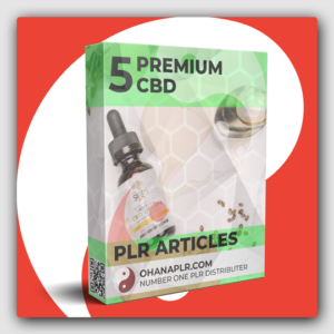 5 Premium CBD PLR Articles - Featured Image