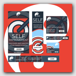 Self-Improvement Google Ads Banner PLR Template - Featured Image