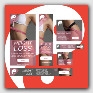 Weight Loss Google Ads Banner PLR Template - Featured