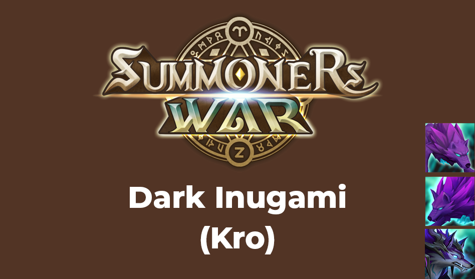 Summoners War Dark Inugami (Kro) Runes